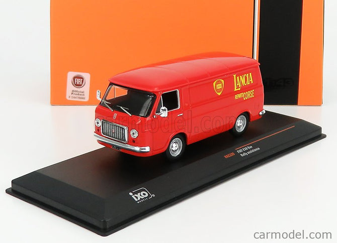 Fiat 238 Furgone Van 1S Rally Assistance Lancia Reparto Corse 1971 1:43 IXO Models červená
