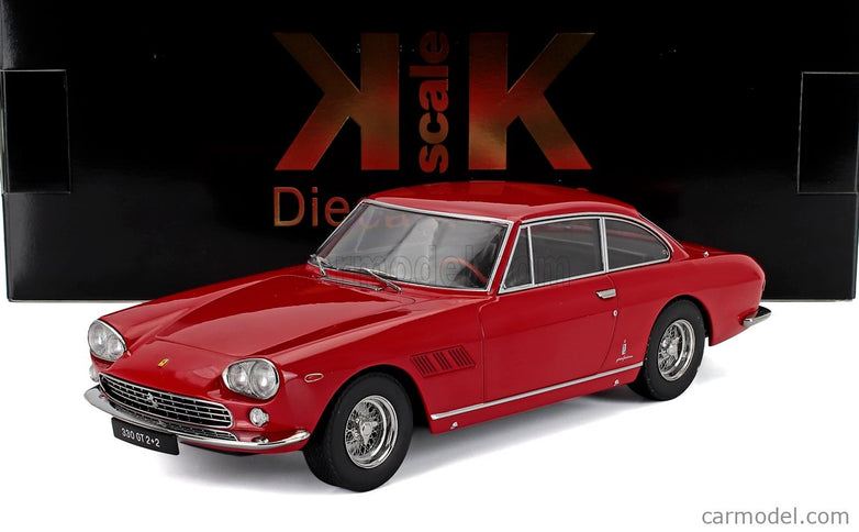 Ferrari 330GT 2+2 1964 - Beige Interior 1:18 KK Scale červená