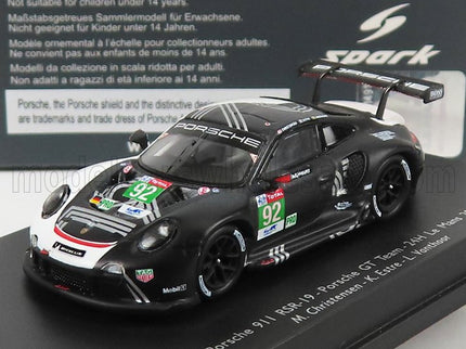 PORSCHE | 911 991-2 RSR TEAM PORSCHE GT N 92 24h LE MANS 2020 M.CHRISTENSEN - K.ESTRE - L.VANTHOOR | BLACK