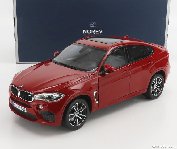 BMW X6 M 2015 1:18 Norev červená metalická