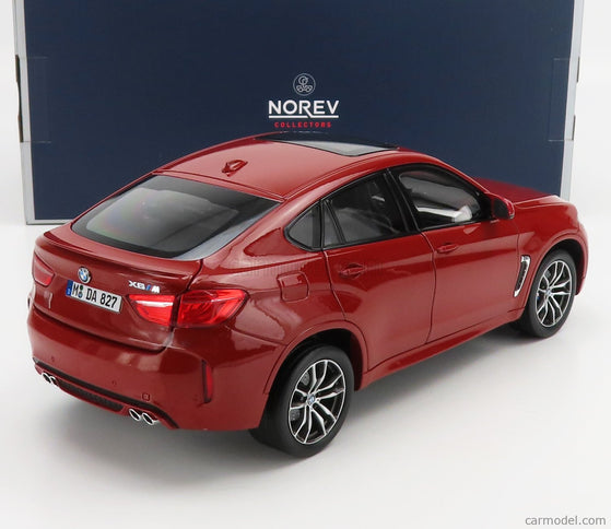 BMW X6 M 2015 1:18 Norev červená metalická