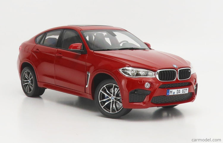 BMW X6 M 2015 1:18 Norev červená metalická