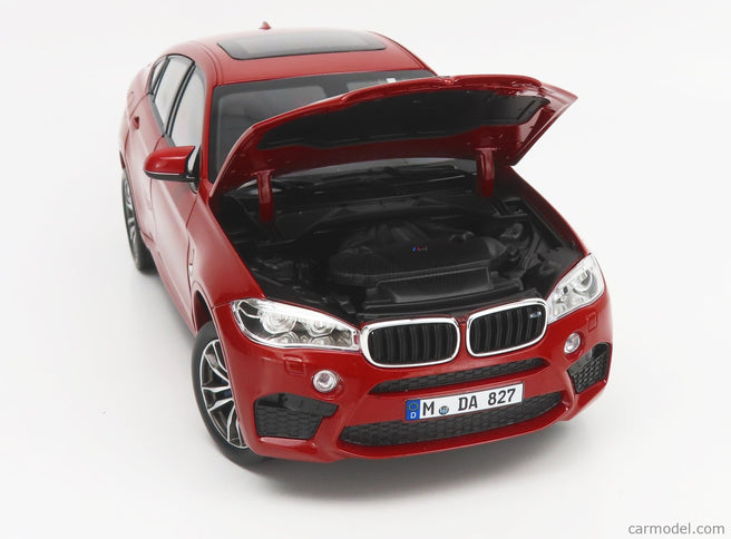 BMW X6 M 2015 1:18 Norev červená metalická