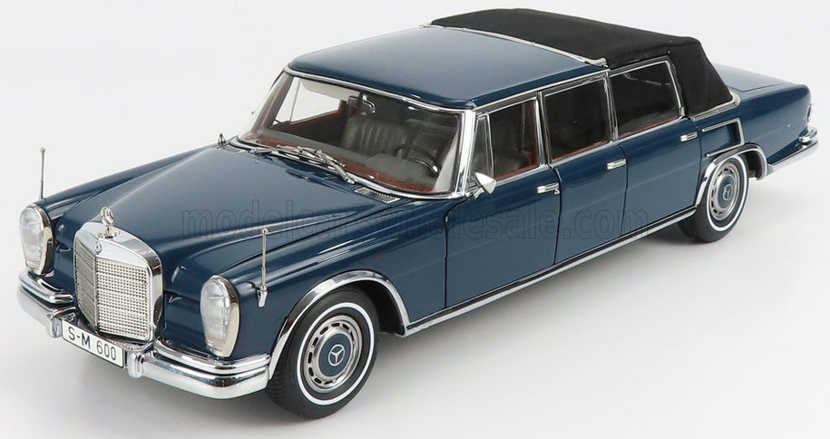 MERCEDES BENZ | S-CLASS 600 PULLMAN (W100) LANDAULET SOFT-TOP SEMICONVERTIBLE 1969 | BLUE