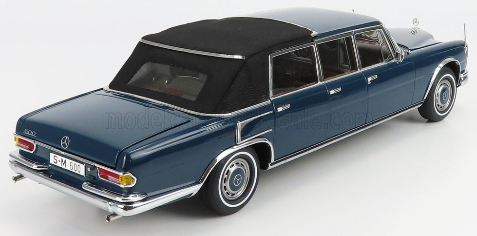 MERCEDES BENZ | S-CLASS 600 PULLMAN (W100) LANDAULET SOFT-TOP SEMICONVERTIBLE 1969 | BLUE