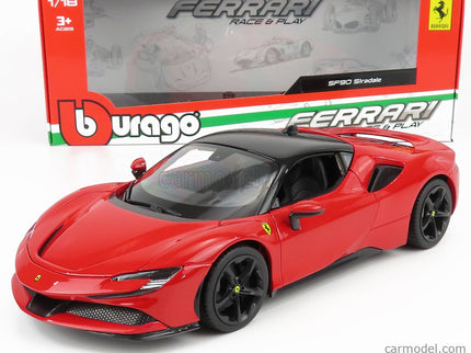 Ferrari SF90 Stradale Hybrid 1000hp 2019 1:18 Bburago červená čierna