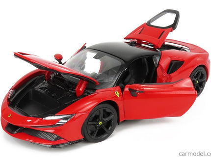 Ferrari SF90 Stradale Hybrid 1000hp 2019 1:18 Bburago červená čierna