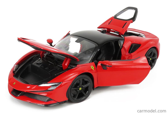 Ferrari SF90 Stradale Hybrid 1000hp 2019 1:18 Bburago červená čierna