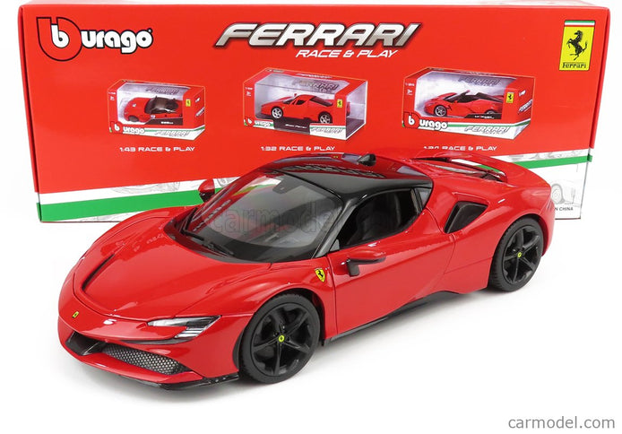 Ferrari SF90 Stradale Hybrid 1000hp 2019 1:18 Bburago červená čierna