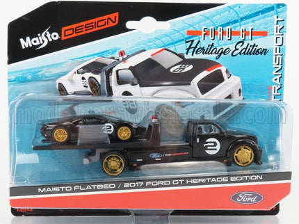 FORD USA | RAMP TRUCK WRECKER WITH FORD GT N 2 HERITAGE EDITION 2017 | BLACK