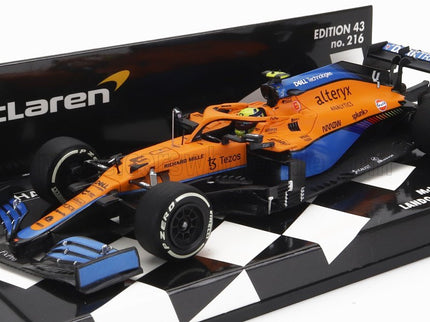 McLAREN | F1  MCL35L TEAM MCLAREN N 4 2nd ITALY GP 2021 LANDO NORRIS | ORANGE LIGHT BLUE