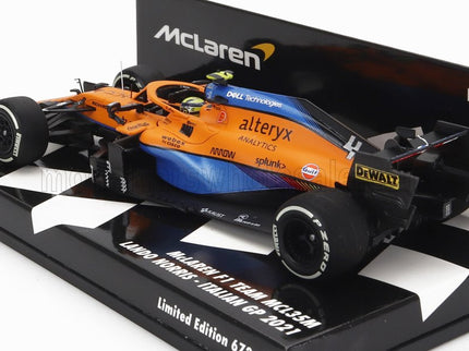 McLAREN | F1  MCL35L TEAM MCLAREN N 4 2nd ITALY GP 2021 LANDO NORRIS | ORANGE LIGHT BLUE