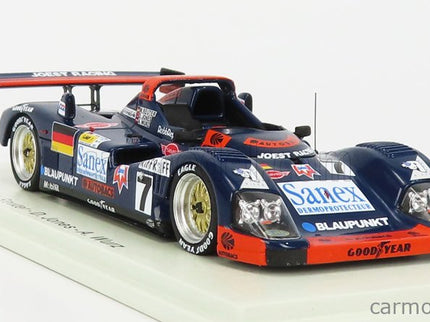 Porsche 935 3.0L Turbo WSC-95 Team Joest Racing N°7 Víťaz 24h Le Mans 1996 Alexander Wurz - Davy Jones - Manuel Reuter 1:43 Spark Model modrá oranžová