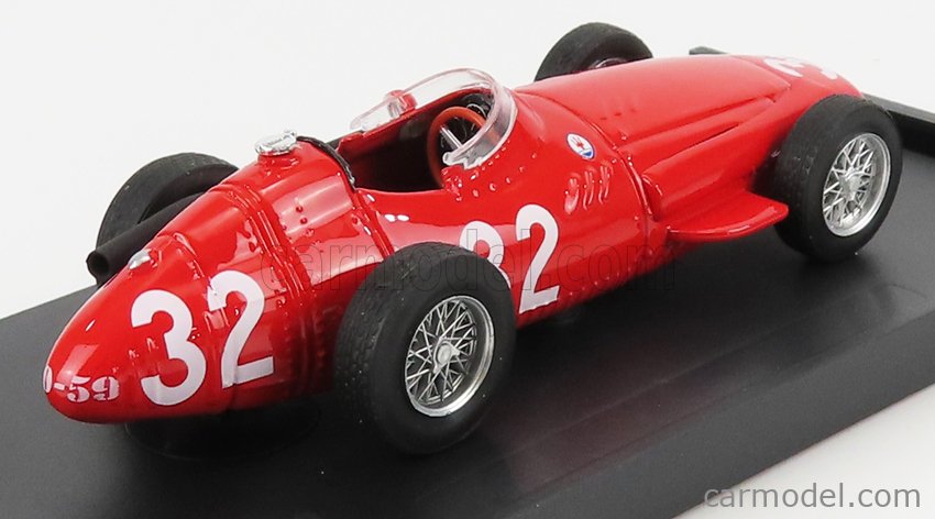 Maserati F1 250F N°32 Majster Sveta Víťaz Monaco GP 1957 Juan Manuel Fangio 1:43 Brumm červená