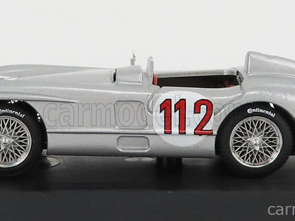 Mercedes Benz 300 Slr Roadster N°112 Targa Florio 1955 Jan Manuel Fangio 1:43 Brumm strieborná