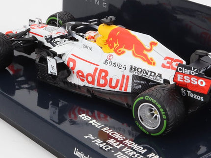 RED BULL | F1  RB16B HONDA RA620H TEAM RED BULL RACING N 33 WORLD CHAMPION 2nd TURKISH GP 2021 MAX VERSTAPPEN | WHITE RED
