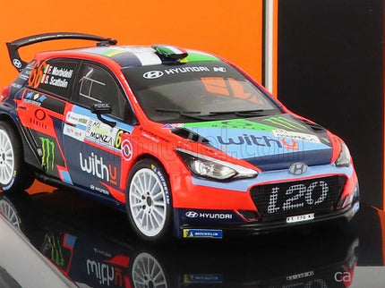 Hyundai i20 R5 Team Withyu N°66 Rally Aci Monza 2020 F.Morbidelli - S.Scattolin 1:43 IXO Models červená čierna modrá