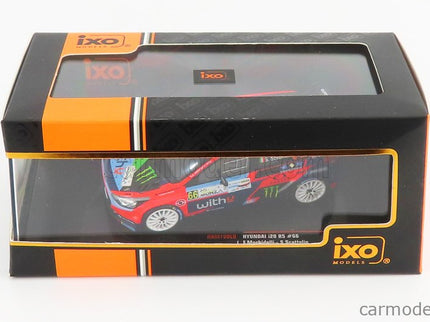 Hyundai i20 R5 Team Withyu N°66 Rally Aci Monza 2020 F.Morbidelli - S.Scattolin 1:43 IXO Models červená čierna modrá