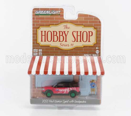 FORD USA | BRONCO SPORT WITH BACKPACKER FIGURE 2021 - GREEN WHEELS | FUCSIA BLACK