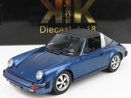 Porsche 911 Carrera 3.0 Targa 1977 1:18 KK Scale modrá metalická
