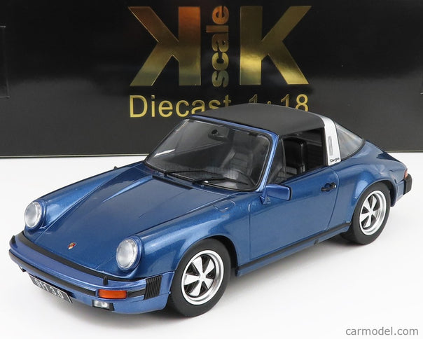 Porsche 911 Carrera 3.0 Targa 1977 1:18 KK Scale modrá metalická