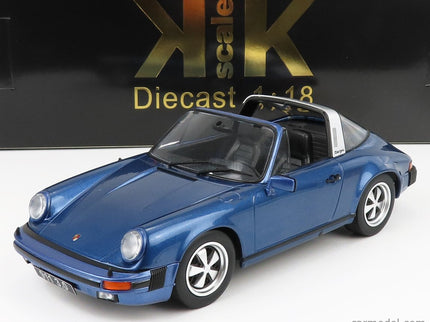 Porsche 911 Carrera 3.0 Targa 1977 1:18 KK Scale modrá metalická
