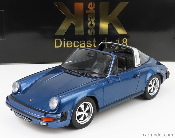 Porsche 911 Carrera 3.0 Targa 1977 1:18 KK Scale modrá metalická