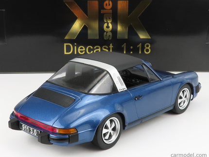 Porsche 911 Carrera 3.0 Targa 1977 1:18 KK Scale modrá metalická