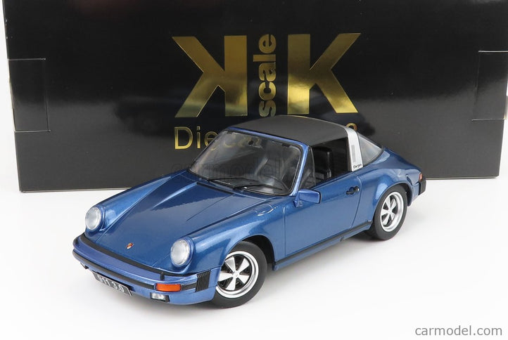 Porsche 911 Carrera 3.0 Targa 1977 1:18 KK Scale modrá metalická