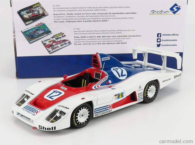 Porsche 936 2.1L Turbo Team Essex Motorsport N°12 24h Le Mans 1979 J.Ickx - B.Redman - J.Barth 1:18 Solido biela červená modrá