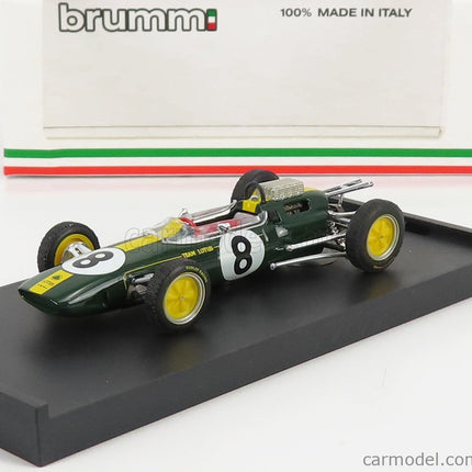 Lotus F1 25 N°8 Víťaz Italy GP Jim Clark 1963 Majster Sveta 1:43 Brumm zelená
