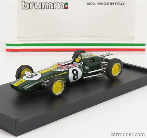 Lotus F1 25 N°8 Víťaz Italy GP Jim Clark 1963 Majster Sveta 1:43 Brumm zelená