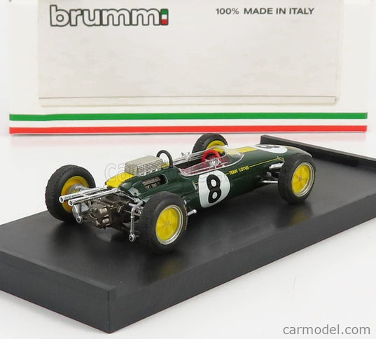 Lotus F1 25 N°8 Víťaz Italy GP Jim Clark 1963 Majster Sveta 1:43 Brumm zelená