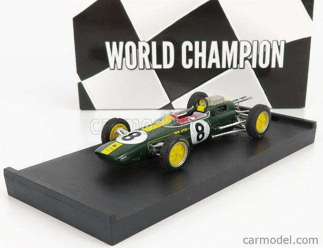 Lotus F1 25 N°8 Víťaz Italy GP Jim Clark 1963 Majster Sveta 1:43 Brumm zelená
