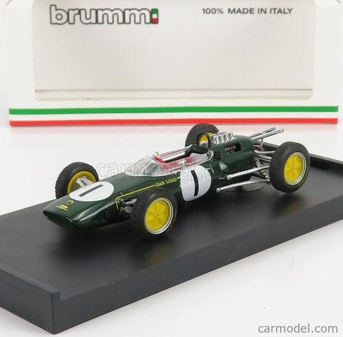 Lotus F1 25 N°1 Víťaz Belgium GP Jim Clark 1963 Majster Sveta 1:43 Brumm zelená