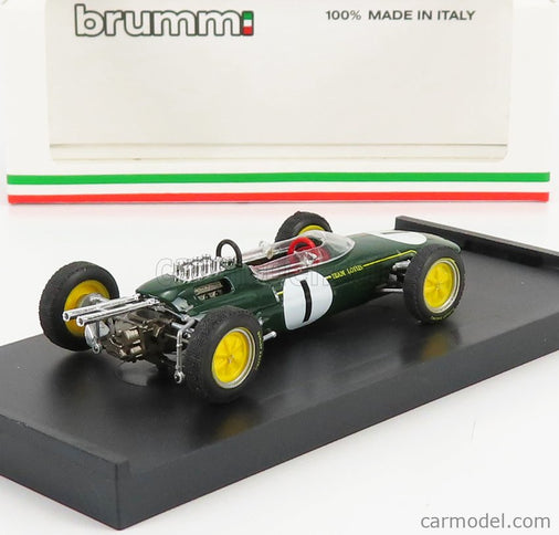 Lotus F1 25 N°1 Víťaz Belgium GP Jim Clark 1963 Majster Sveta 1:43 Brumm zelená