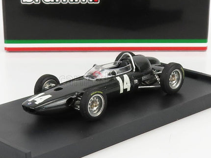 BRM F1 P57 N°14 Víťaz Italy Monza GP Graham Hill 1962 Majster Sveta 1:43 Brumm sivá metalická