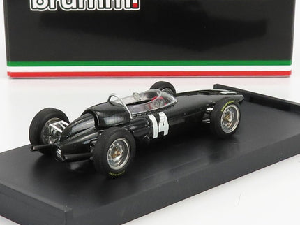 BRM F1 P57 N°14 Víťaz Italy Monza GP Graham Hill 1962 Majster Sveta 1:43 Brumm sivá metalická