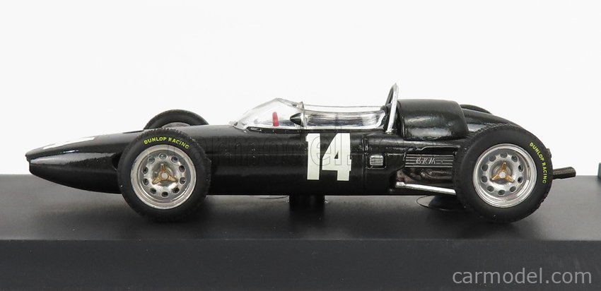 BRM F1 P57 N°14 Víťaz Italy Monza GP Graham Hill 1962 Majster Sveta 1:43 Brumm sivá metalická
