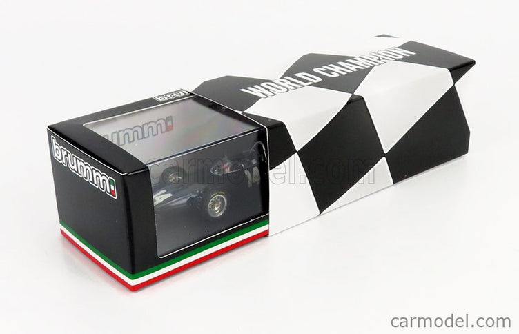 BRM F1 P57 N°14 Víťaz Italy Monza GP Graham Hill 1962 Majster Sveta 1:43 Brumm sivá metalická