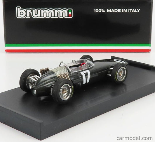 BRM F1 P57 N°17 Víťaz Dutch Europe GP Graham Hill 1962 Majster Sveta 1:43 Brumm sivá metalická