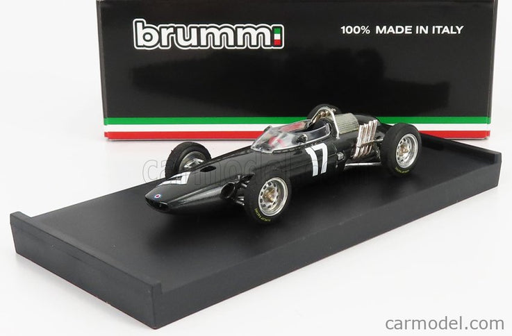 BRM F1 P57 N°17 Víťaz Dutch Europe GP Graham Hill 1962 Majster Sveta 1:43 Brumm sivá metalická