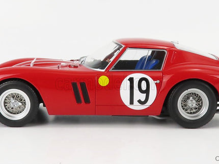 Ferrari 250 GTO 3.0L V12 Coupe Team Pierre Noblet N°19 2. Miesto 24h Le Mans 1962 Jean Guichet - Pierre Noblet 1:18 KK Scale červená biela modrá
