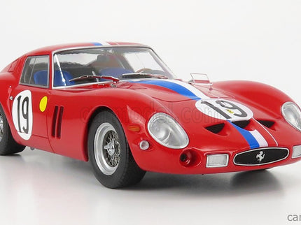 Ferrari 250 GTO 3.0L V12 Coupe Team Pierre Noblet N°19 2. Miesto 24h Le Mans 1962 Jean Guichet - Pierre Noblet 1:18 KK Scale červená biela modrá