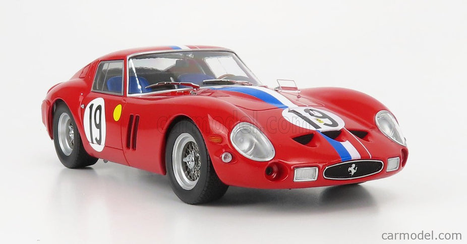 Ferrari 250 GTO 3.0L V12 Coupe Team Pierre Noblet N°19 2. Miesto 24h Le Mans 1962 Jean Guichet - Pierre Noblet 1:18 KK Scale červená biela modrá