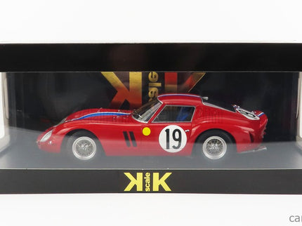 Ferrari 250 GTO 3.0L V12 Coupe Team Pierre Noblet N°19 2. Miesto 24h Le Mans 1962 Jean Guichet - Pierre Noblet 1:18 KK Scale červená biela modrá