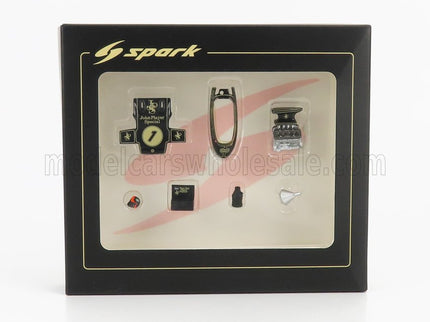 ACCESSORIES | F1  SET LOTUS 72DJPS N 1 EMERSON FITTIPALDI SEASON 1972 WORLD CHAMPION | BLACK GOLD MET