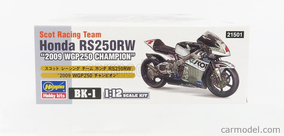Honda RS250RW N°4 250GP Champion Sezóna 2009 H.Aoyama 1:12 Hasegawa /
