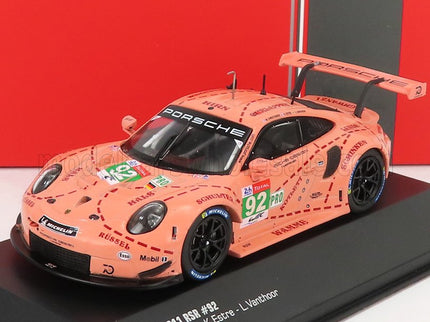 PORSCHE | 911 991 RSR TEAM PORSCHE GT N 92 WINNER LMGTE PRO PINK PIG TRIBUTE 24h LE MANS 2018 MICHEAL CHRISTENSEN - KEVIN ESTRE - LAURENS VANTHOOR | PINK