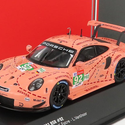 PORSCHE | 911 991 RSR TEAM PORSCHE GT N 92 WINNER LMGTE PRO PINK PIG TRIBUTE 24h LE MANS 2018 MICHEAL CHRISTENSEN - KEVIN ESTRE - LAURENS VANTHOOR | PINK